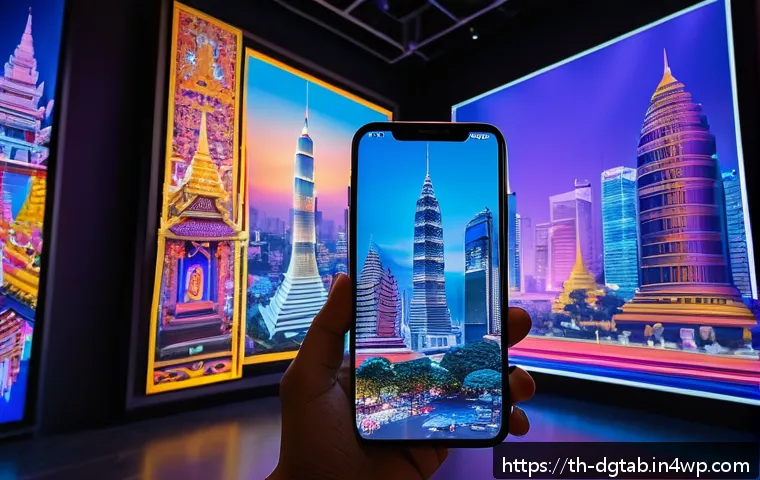 디지털 희소성의 글로벌 시장 동향 - A futuristic digital art gallery set in Bangkok, showcasing rare and limited-edition NFTs by local T...